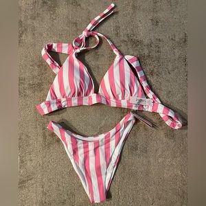 Victoria’s Secret xs push up pink bikini set NWT
